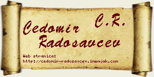 Čedomir Radosavčev vizit kartica